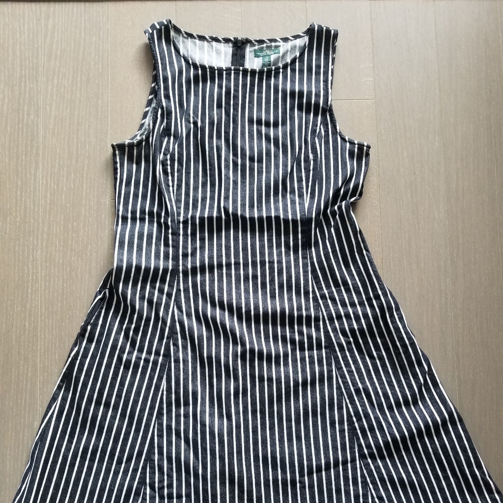 Ralph Lauren Striped Denim Dress